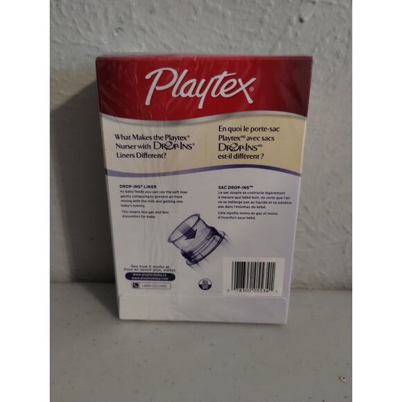 Playtex Nurser System Drop-ins Disposable Liners 8-10 Oz 50 Count Pack - Picture 2 of 3